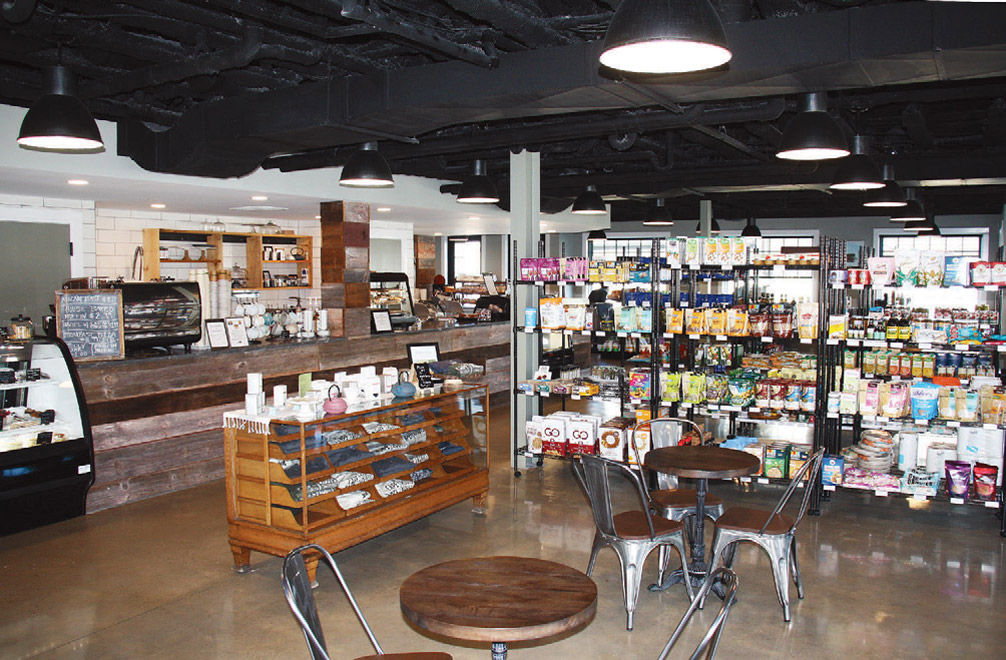 Interior of the Cape Roots Market and Cafe